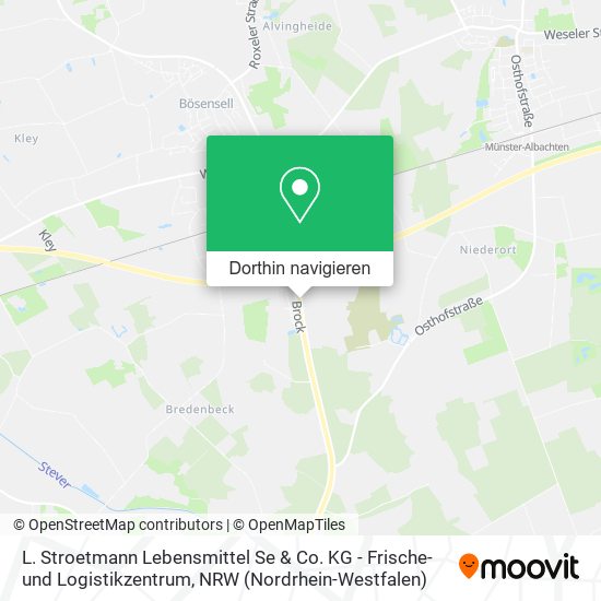 L. Stroetmann Lebensmittel Se & Co. KG - Frische- und Logistikzentrum Karte