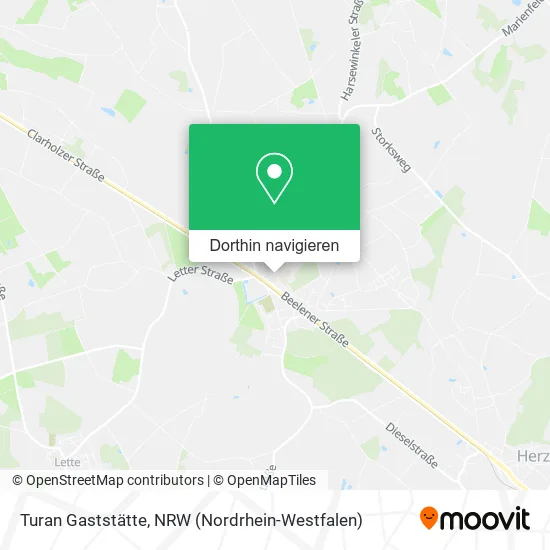 Turan Gaststätte Karte