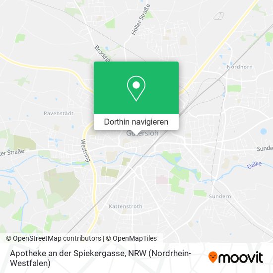 Apotheke an der Spiekergasse Karte