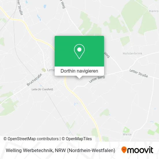 Welling Werbetechnik Karte