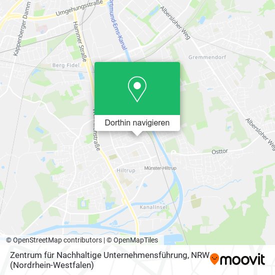Zentrum für Nachhaltige Unternehmensführung Karte