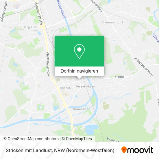 Stricken mit Landlust Karte