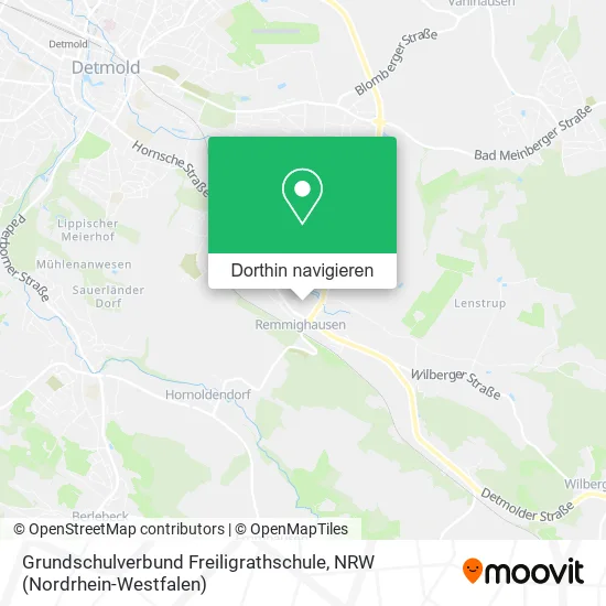 Grundschulverbund Freiligrathschule Karte