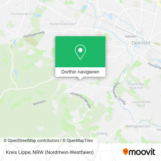 Kreis Lippe Karte