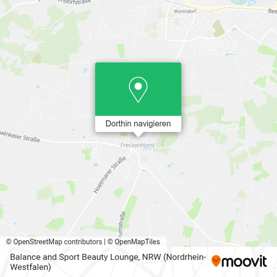 Balance and Sport Beauty Lounge Karte