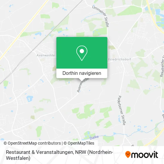 Restaurant & Veranstaltungen Karte