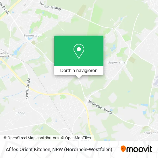 Afifes Orient Kitchen Karte