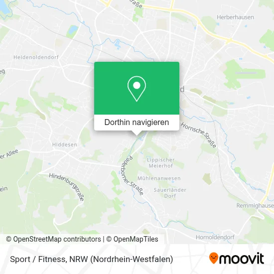 Sport / Fitness Karte