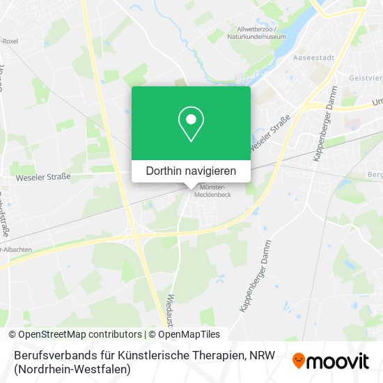 Berufsverbands für Künstlerische Therapien Karte