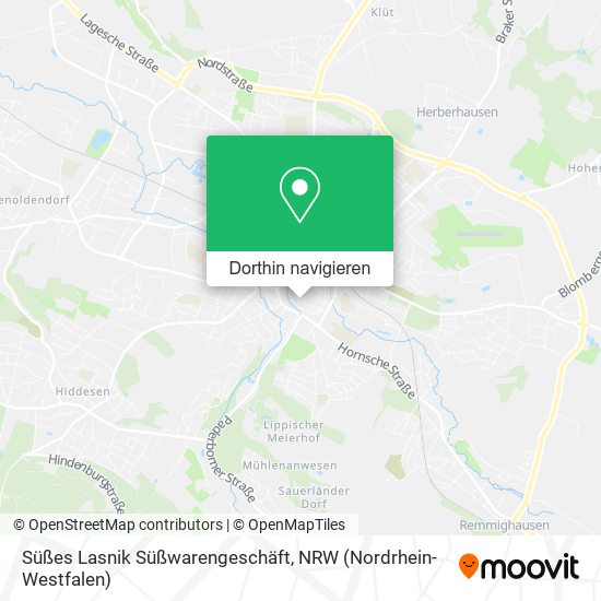 Süßes Lasnik Süßwarengeschäft Karte