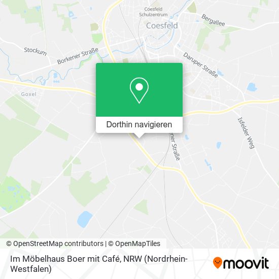 Im Möbelhaus Boer mit Café Karte