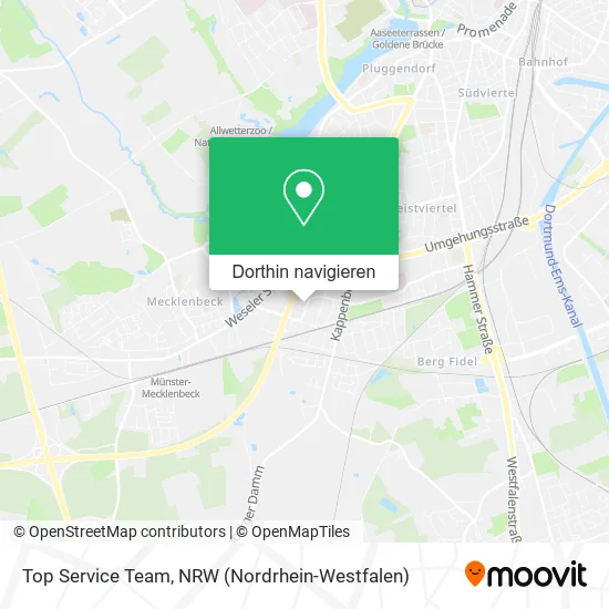 Top Service Team Karte