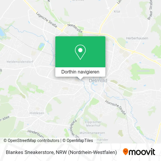 Blankes Sneakerstore Karte