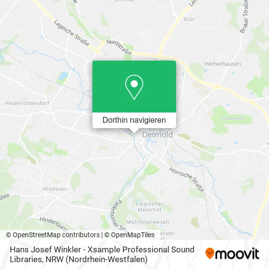 Hans Josef Winkler - Xsample Professional Sound Libraries Karte