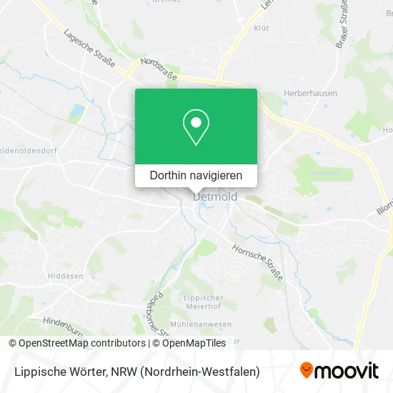 Lippische Wörter Karte