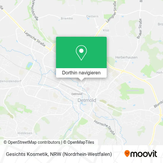 Gesichts Kosmetik Karte