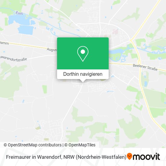 Freimaurer in Warendorf Karte