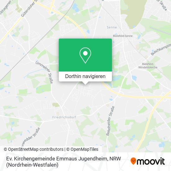 Ev. Kirchengemeinde Emmaus Jugendheim Karte