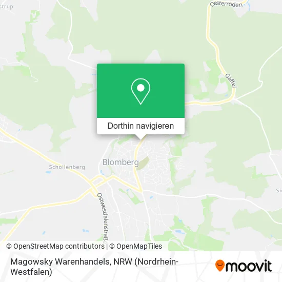 Magowsky Warenhandels Karte