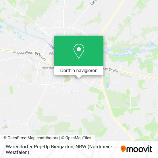 Warendorfer Pop-Up Biergarten Karte