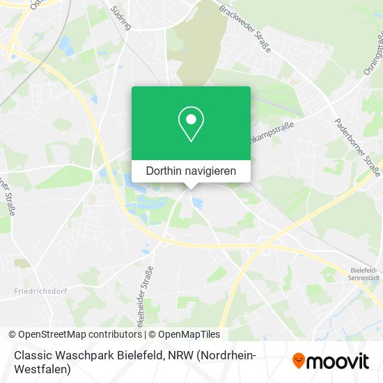 Classic Waschpark Bielefeld Karte