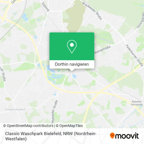 Classic Waschpark Bielefeld Karte