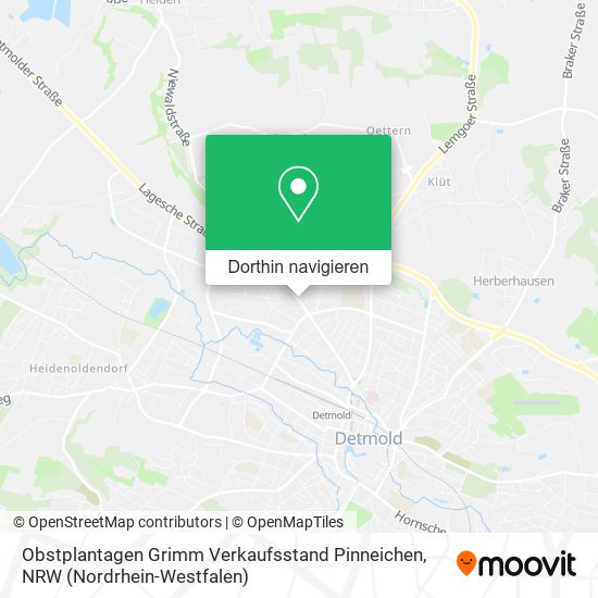 Obstplantagen Grimm Verkaufsstand Pinneichen Karte