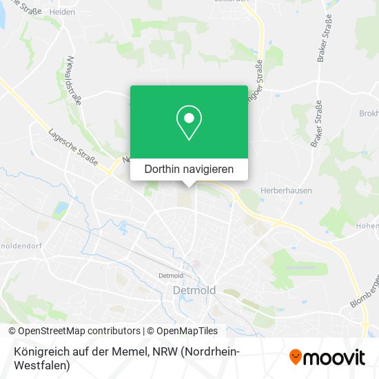 Königreich auf der Memel Karte