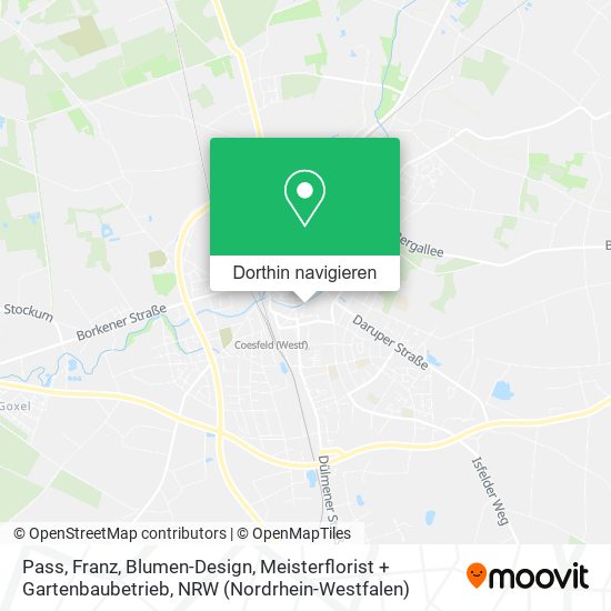 Pass, Franz, Blumen-Design, Meisterflorist + Gartenbaubetrieb Karte
