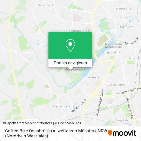 Coffee-Bike Osnabrück (Allwetterzoo Münster) Karte