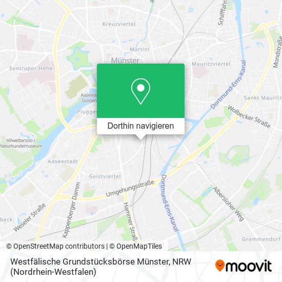 Westfälische Grundstücksbörse Münster Karte