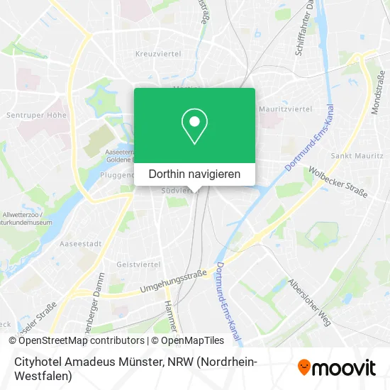 Cityhotel Amadeus Münster Karte