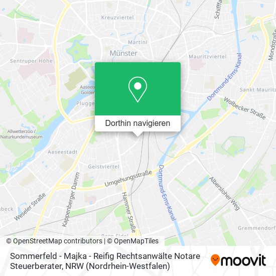 Sommerfeld - Majka - Reifig Rechtsanwälte Notare Steuerberater Karte