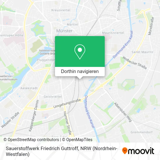 Sauerstoffwerk Friedrich Guttroff Karte