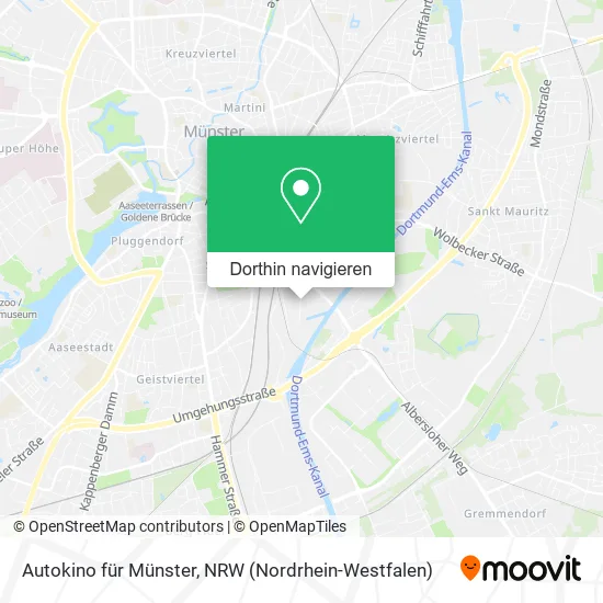 Autokino für Münster Karte