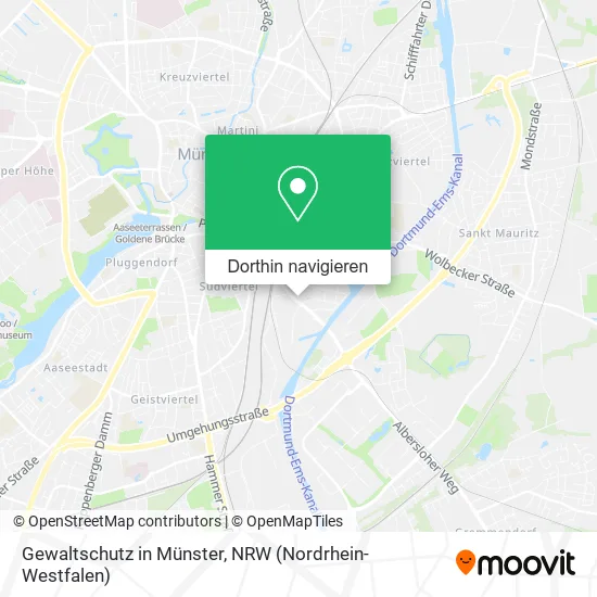 Gewaltschutz in Münster Karte