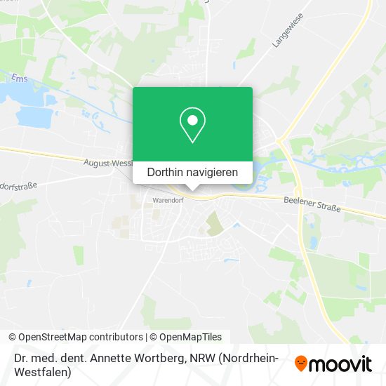 Dr. med. dent. Annette Wortberg Karte