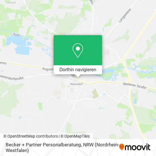 Becker + Partner Personalberatung Karte