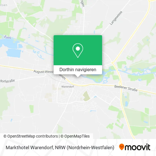Markthotel Warendorf Karte