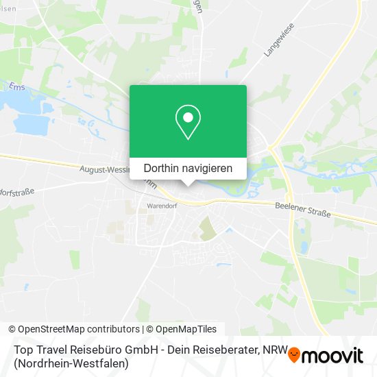 Top Travel Reisebüro GmbH - Dein Reiseberater Karte