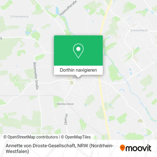Annette von Droste-Gesellschaft Karte