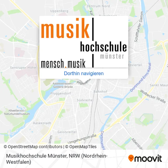 Musikhochschule Münster Karte