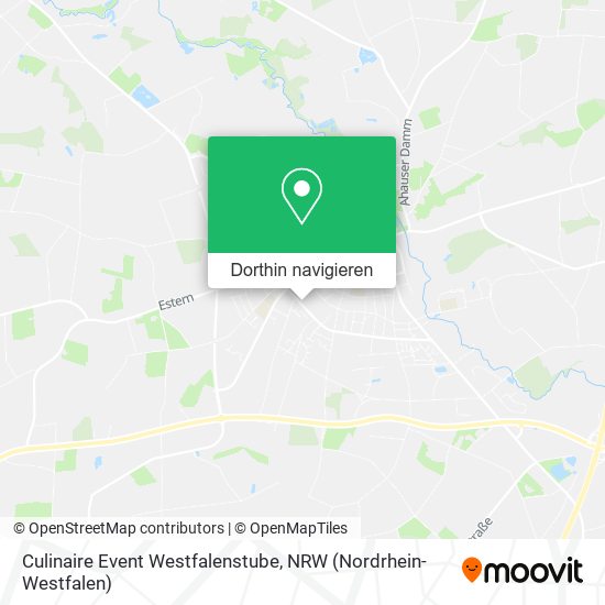 Culinaire Event Westfalenstube Karte