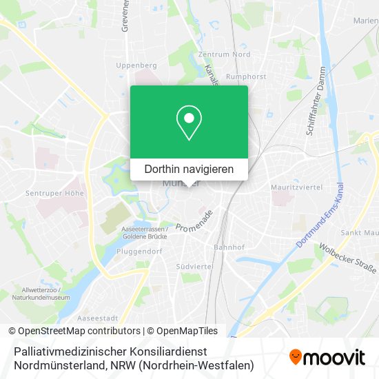 Palliativmedizinischer Konsiliardienst Nordmünsterland Karte