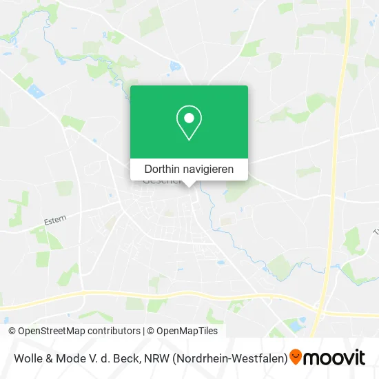 Wolle & Mode V. d. Beck Karte