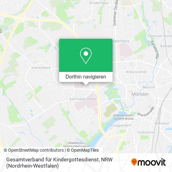 Gesamtverband für Kindergottesdienst Karte