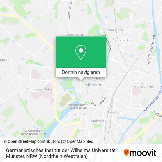 Germanistisches Institut der Wilhelms Universität Münster Karte