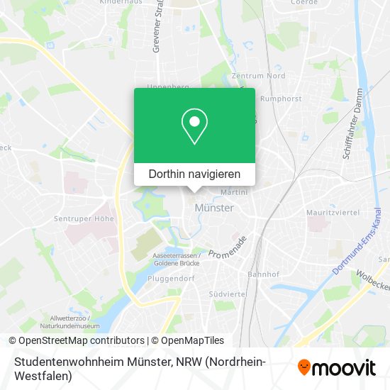 Studentenwohnheim Münster Karte