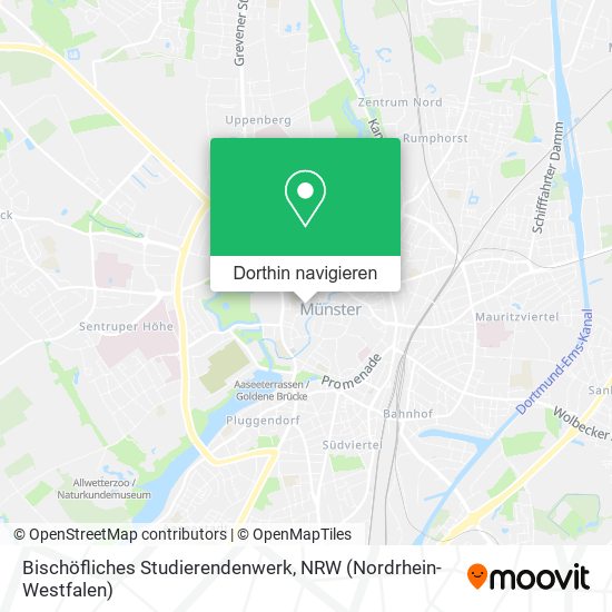 Bischöfliches Studierendenwerk Karte