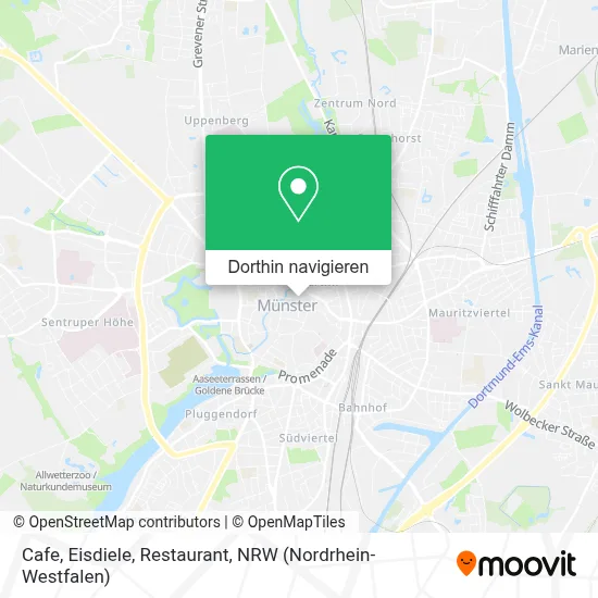 Cafe, Eisdiele, Restaurant Karte